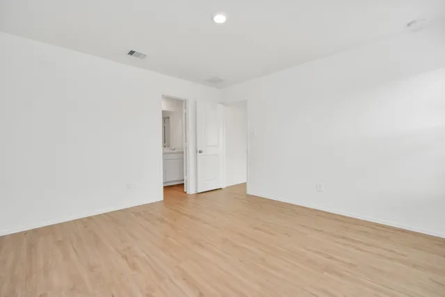 wooden floor in a room