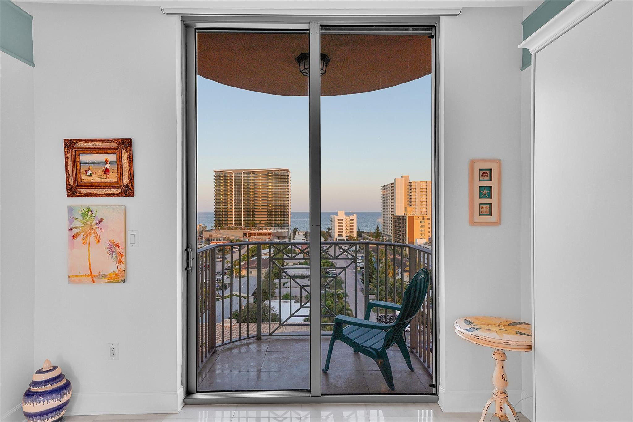 821 North Riverside Drive, Unit PH2 Pompano Beach, FL 33062 - Photo 62 of 95 a view of a workspace with furniture and a window
