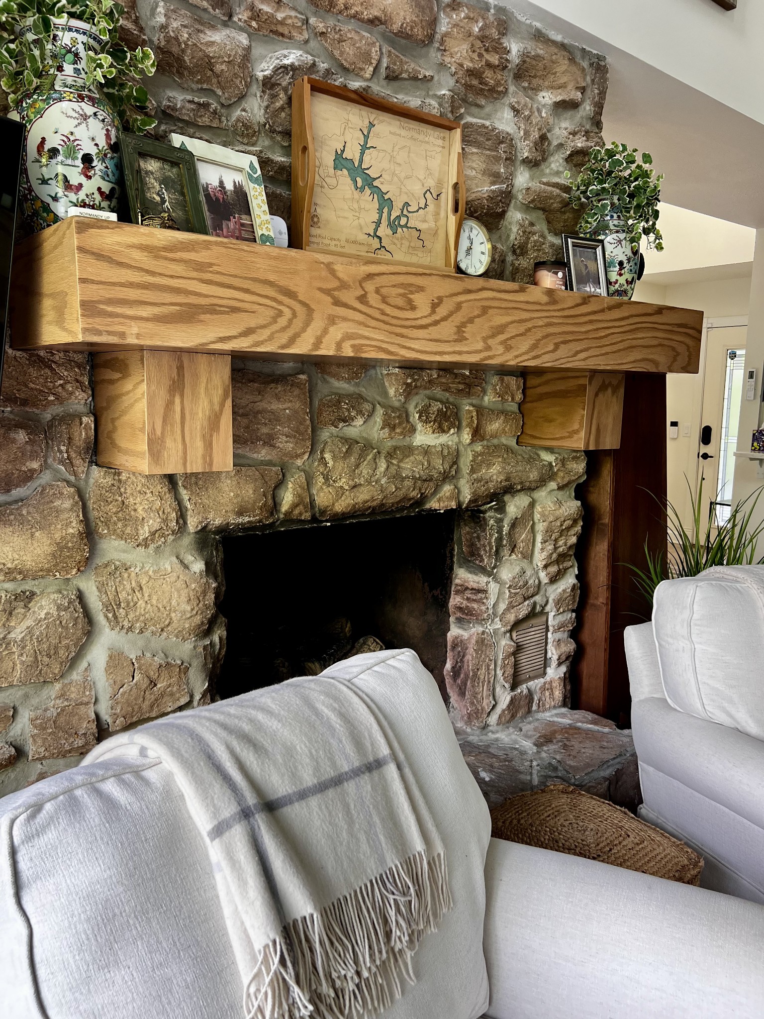 565 Lake Hill Road Manchester, TN 37355 - Photo 6 of 8 a bedroom with a bed and a fireplace