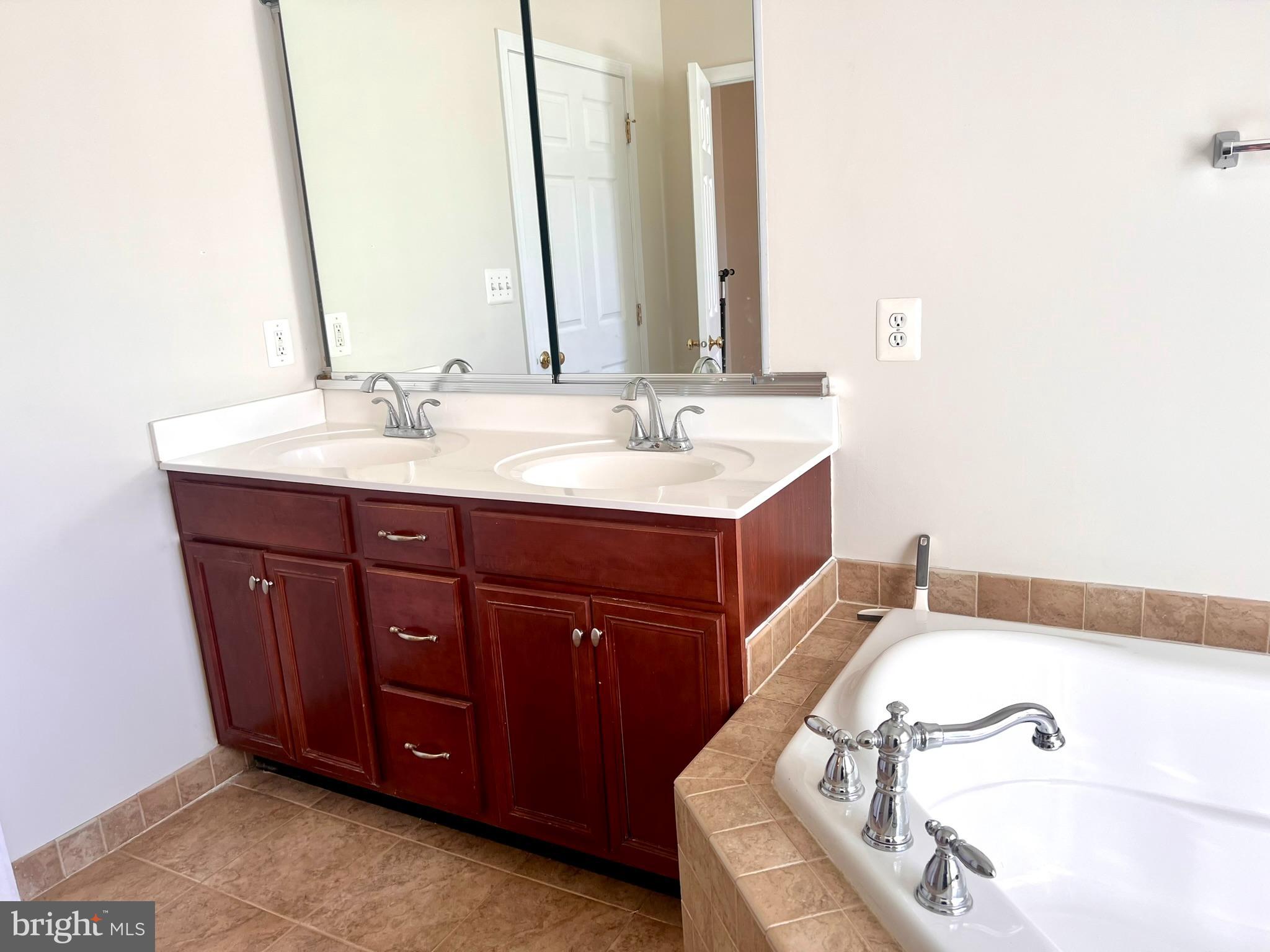25205 Larks Terrace Chantilly, VA 20152 - Photo 22 of 28 Elegant dual-sink bathroom oasis.