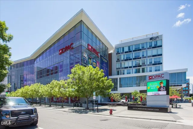 a car parked in front of a building