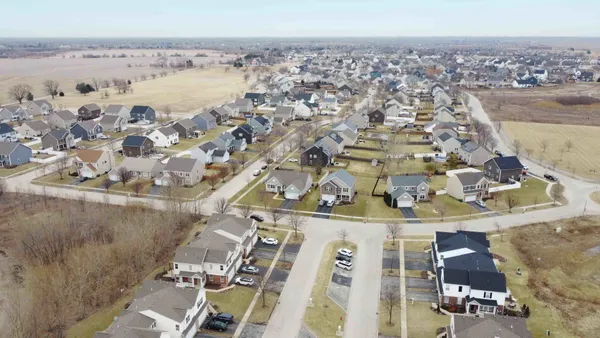an aerial view of a city