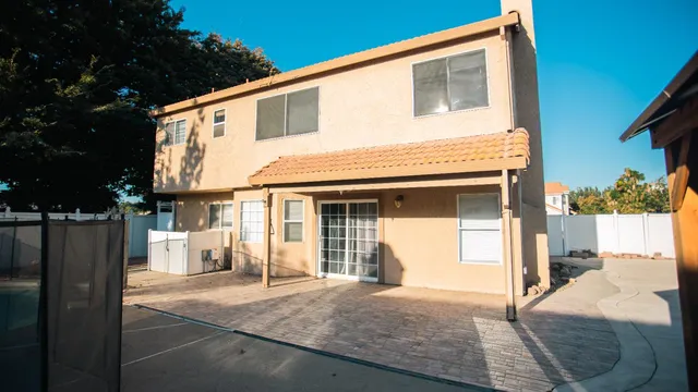 a view of a with a backyard