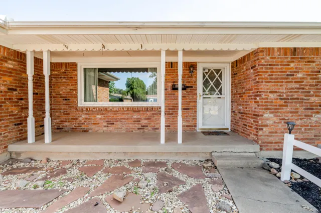 a front view of a house