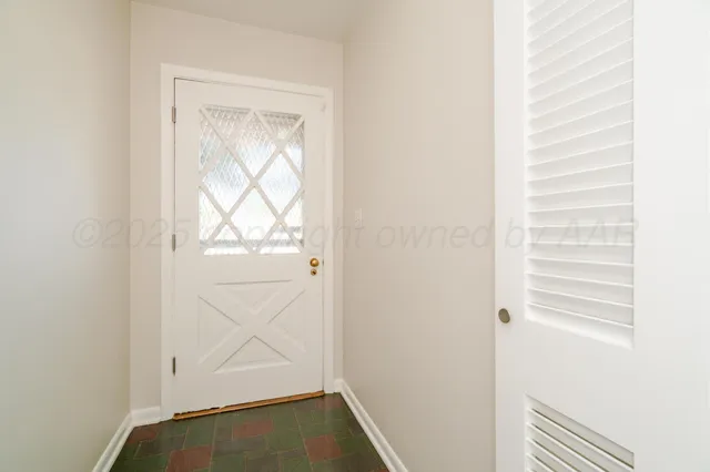 a view of front door