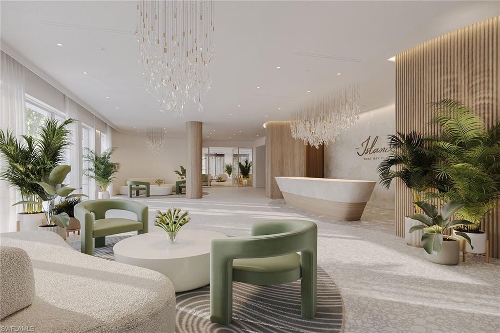 5100 Baybridge Boulevard, Unit 1704 Estero, FL 33928 - Photo 5 of 35 a living room with furniture potted plant and a table