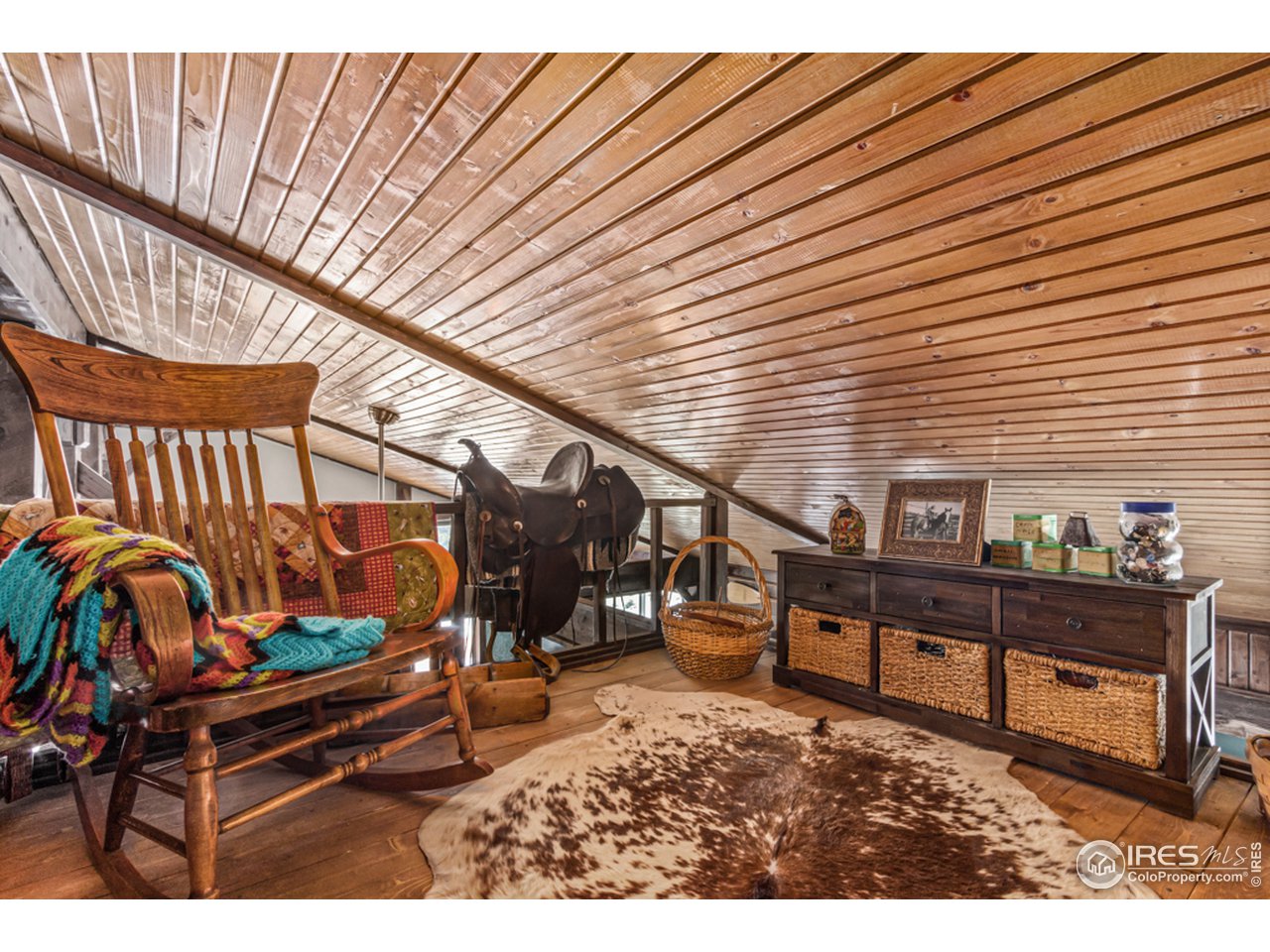 345 Caddo Road Red Feather Lakes, CO 80545 - Photo 22 of 40 loft space (extra storage on the other side too)