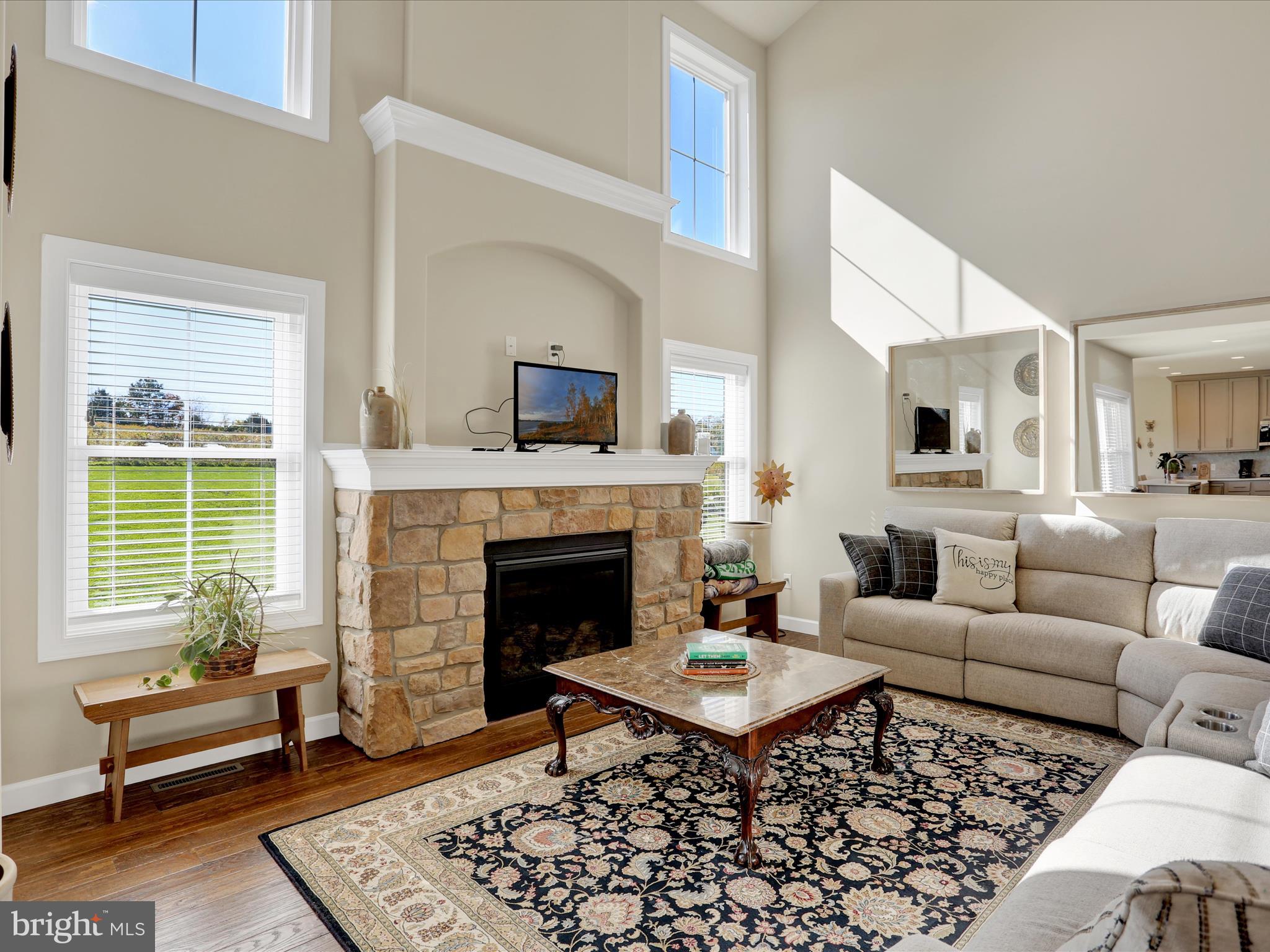 344 Hampshire Road Reading, PA 19608 - Photo 18 of 43 a living room with furniture a rug a fireplace and a window