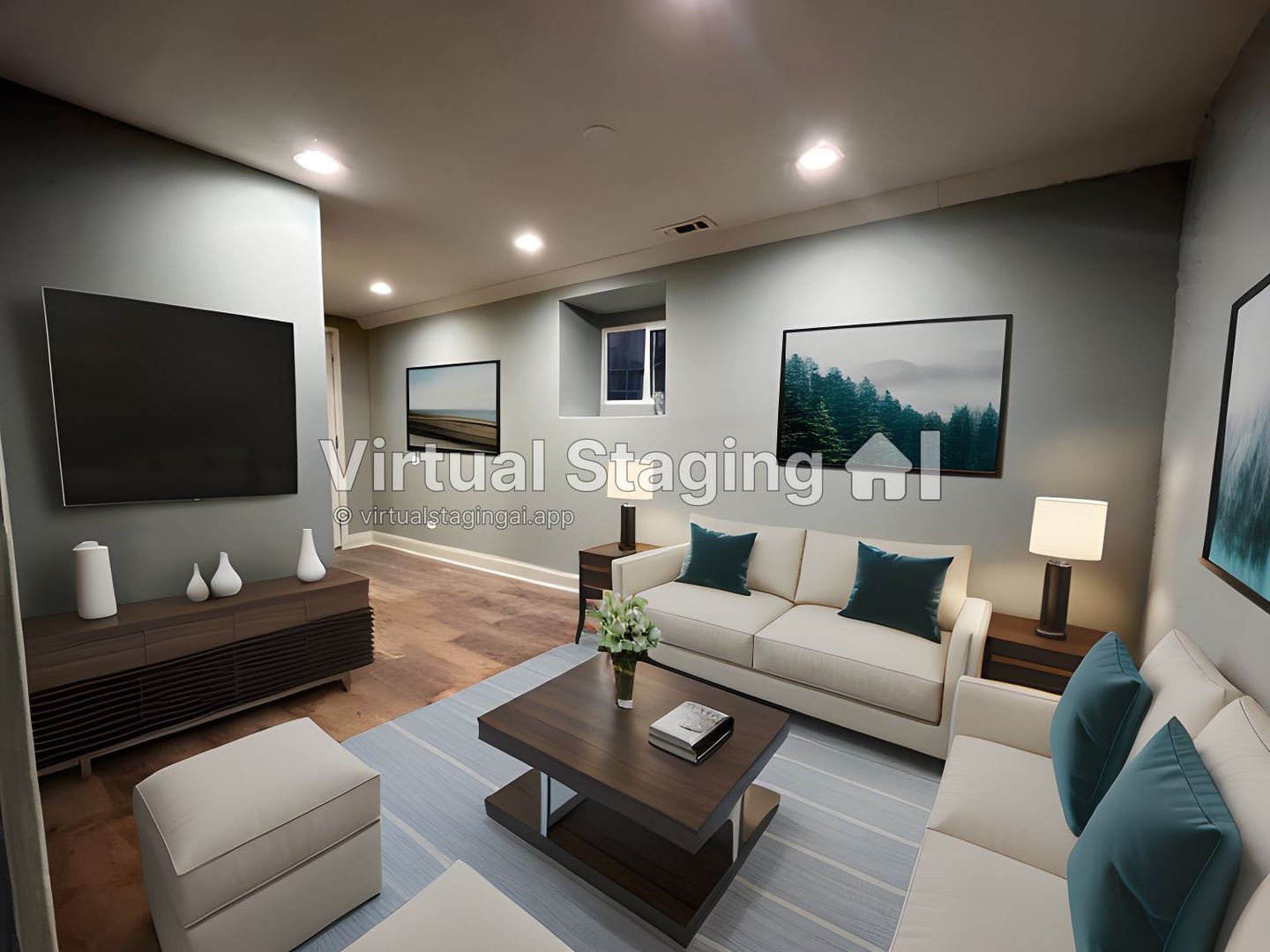 1446 West Irving Park Road, Unit 1 Chicago, IL 60613 - Photo 25 of 45 a living room with furniture and a flat screen tv