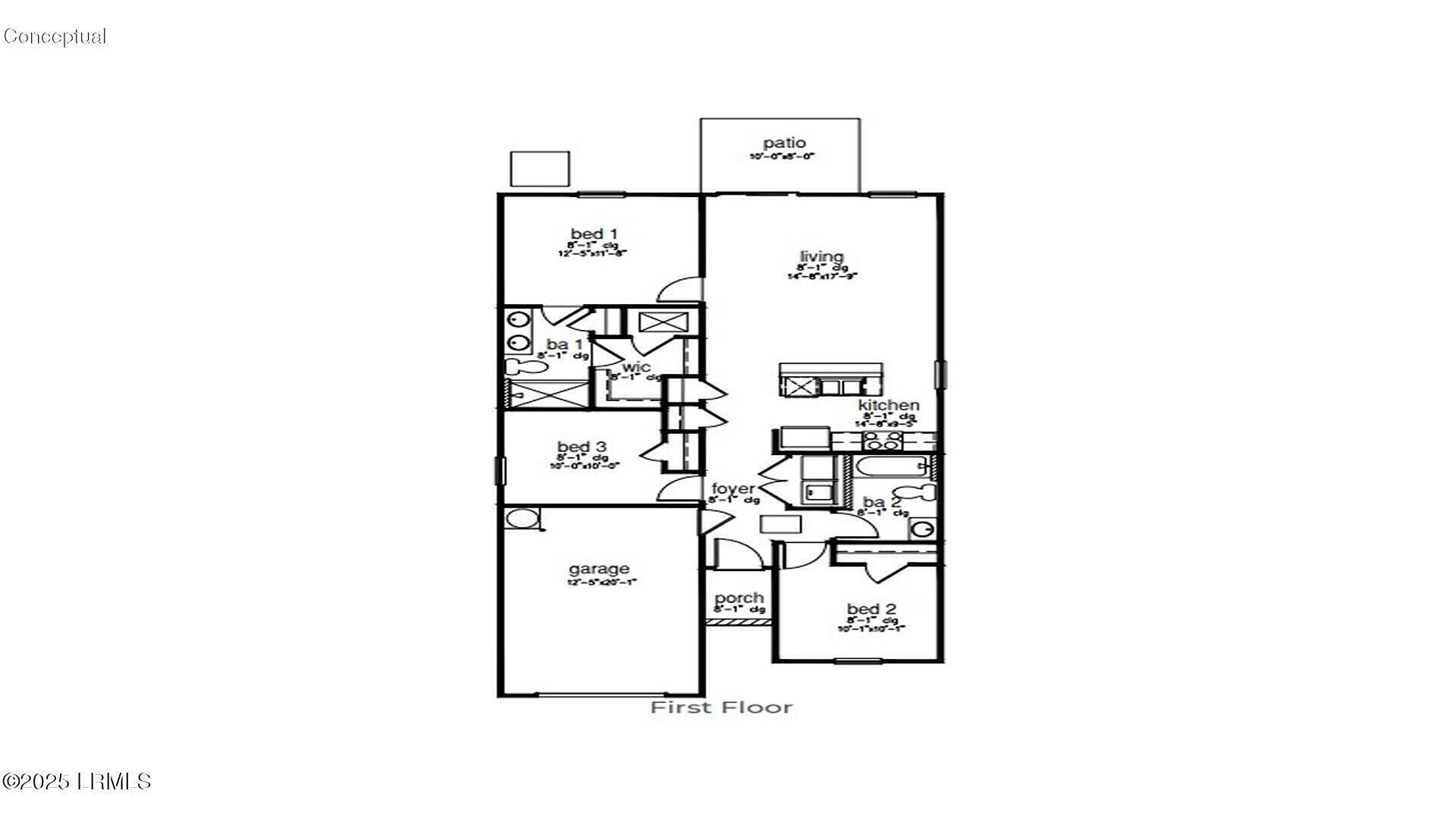 556 Holiday Street Ridgeland, SC 29936 - Photo 35 of 35 Floorplan