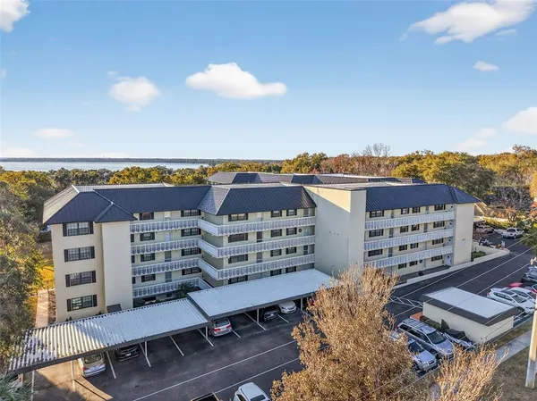 a view of a balcony with a terrace