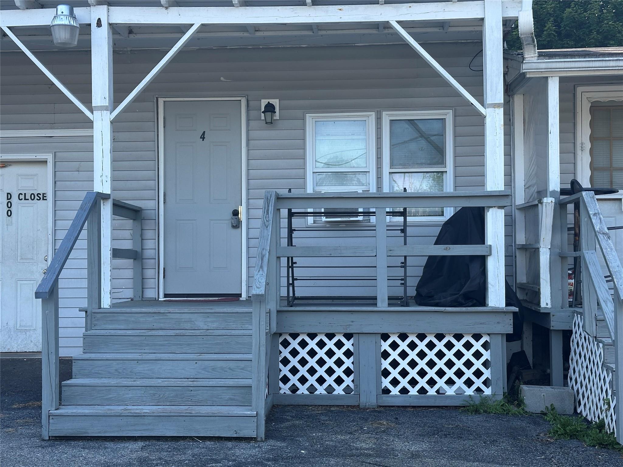 a front view of a house