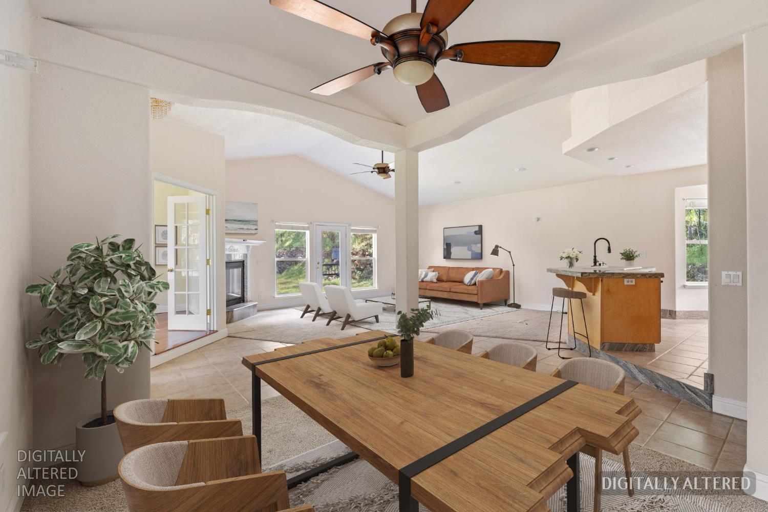 4410 Rossler Road Placerville, CA 95667 - Photo 6 of 35 a living room with furniture and a chandelier