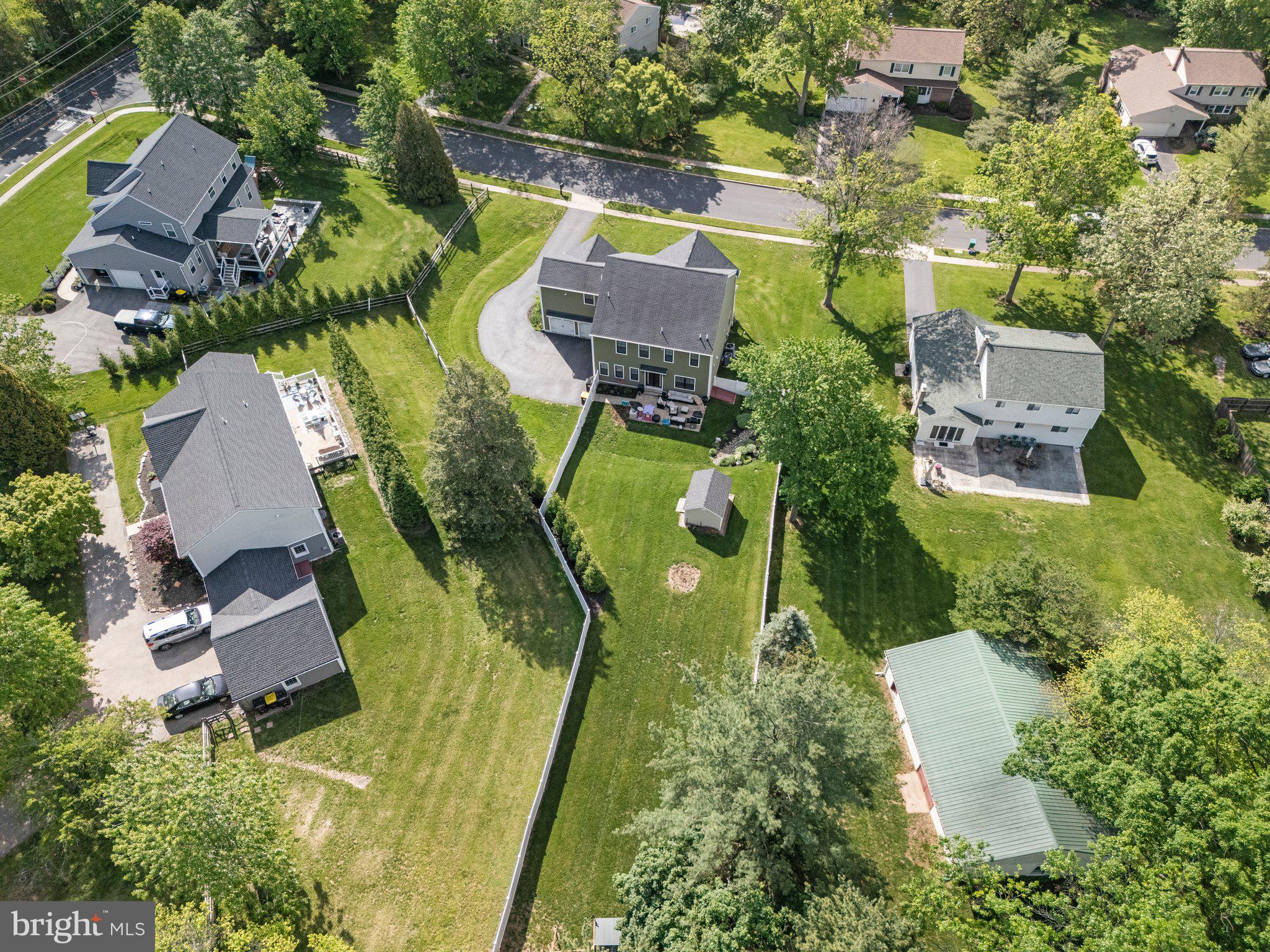 1413 Cortez Road Blue Bell, PA 19422 - Photo 58 of 66 an aerial view of a house with a swimming pool