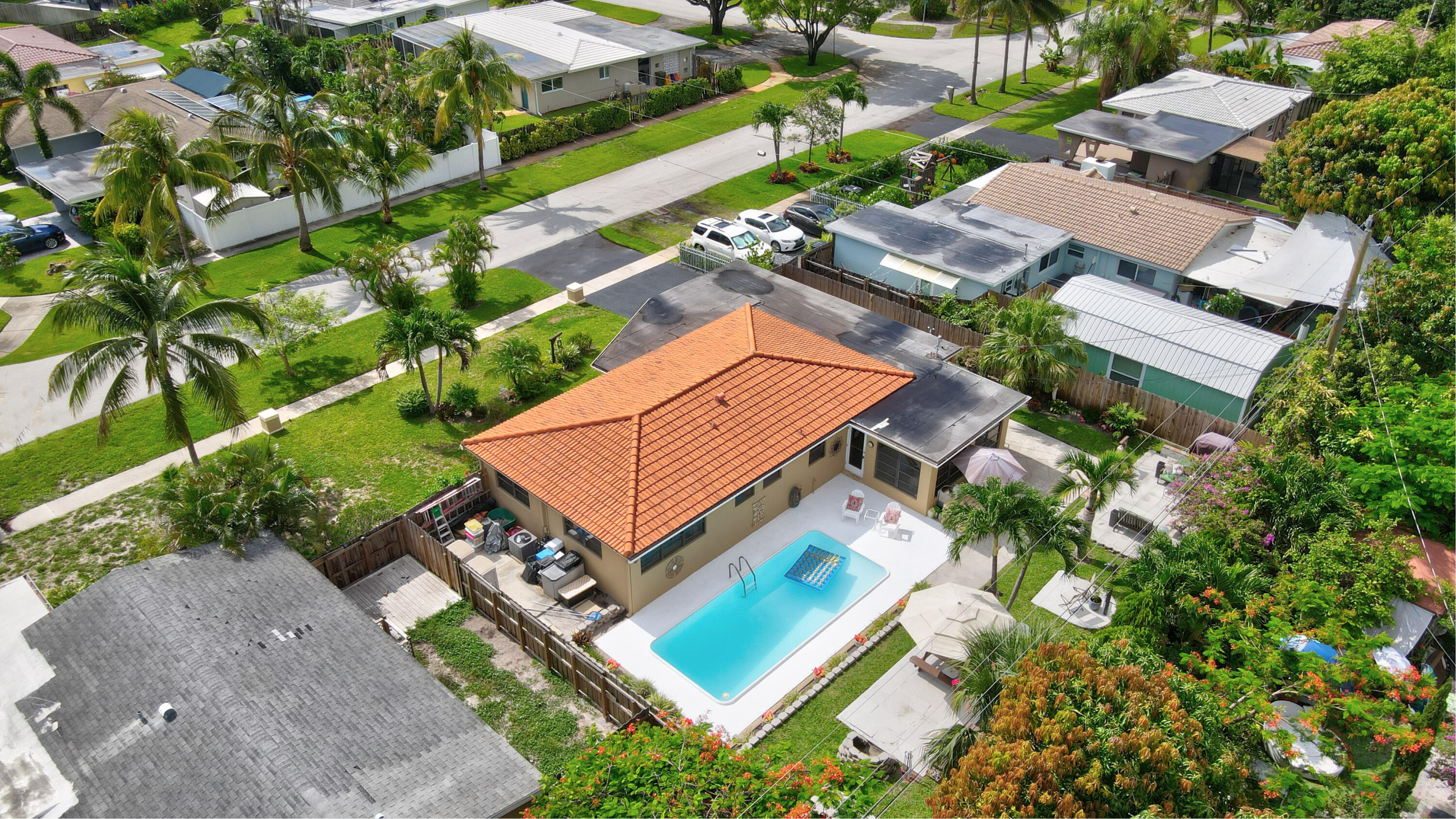 2171 Northeast 4th Way Boca Raton, FL 33431 - Photo 2 of 20 Aerial of Backyard & Pool
