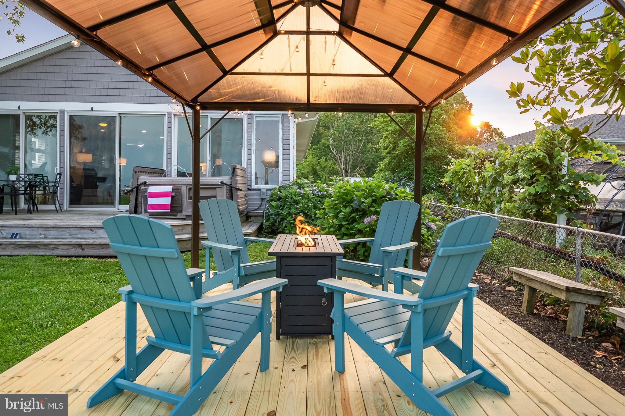 125 Allegany Road Stevensville, MD 21666 - Photo 39 of 64 Gazebo with a firepit