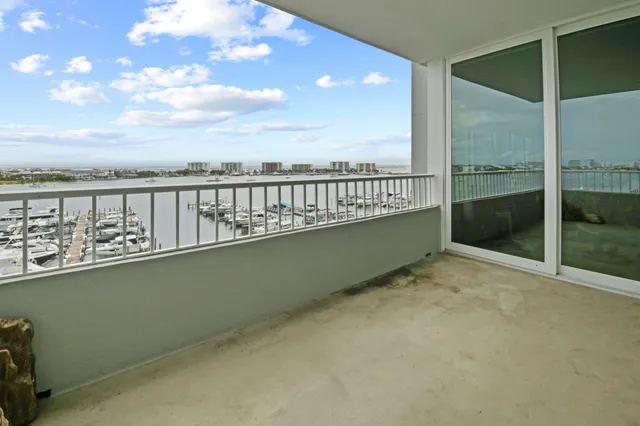 a view of balcony with city view