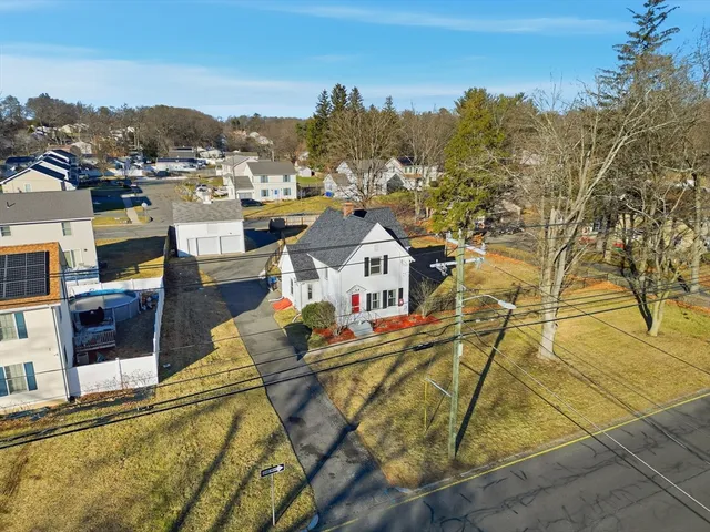 a view of a house with a park