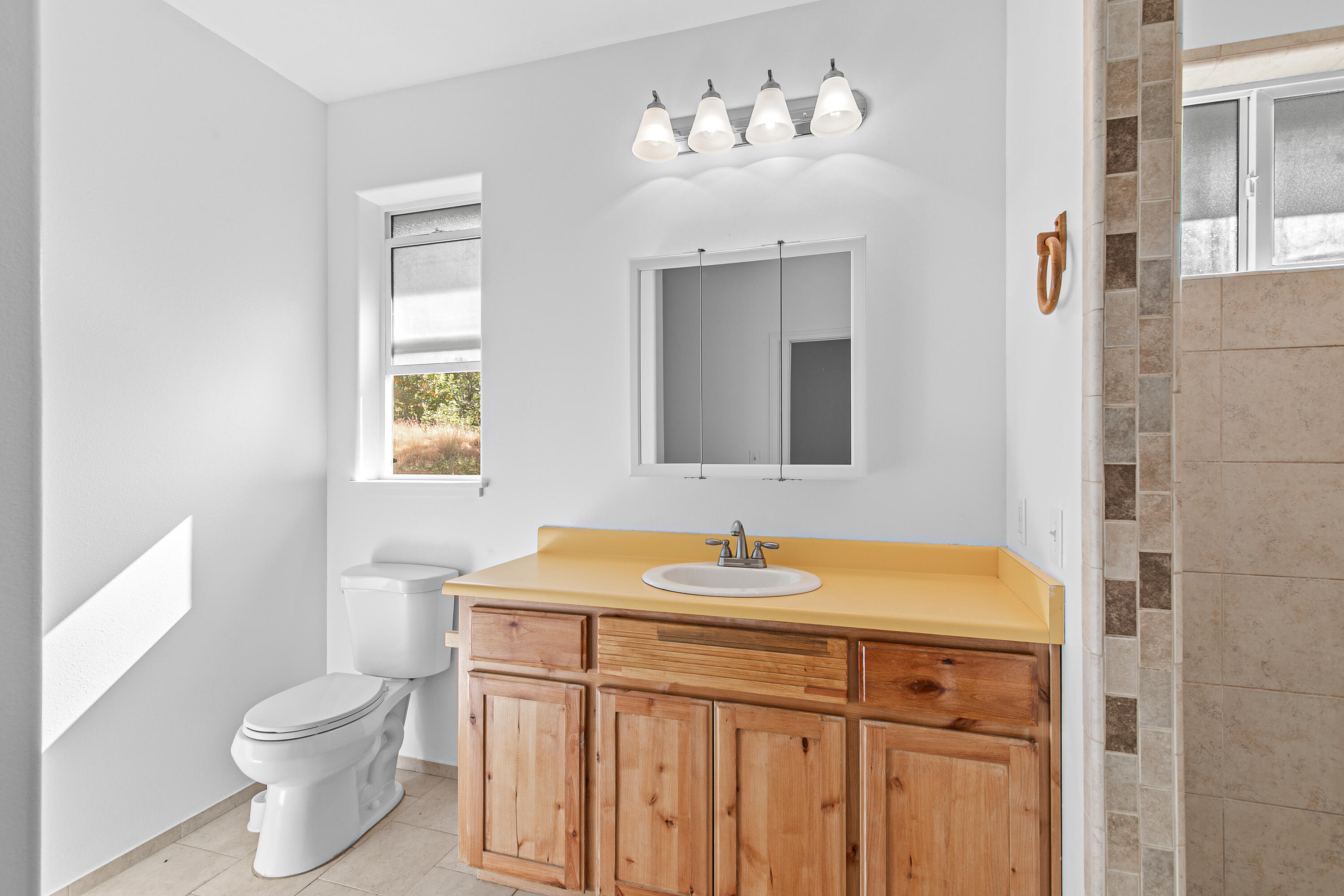 3540 Galice Road Merlin, OR 97532 - Photo 20 of 47 a bathroom with a sink vanity and a mirror
