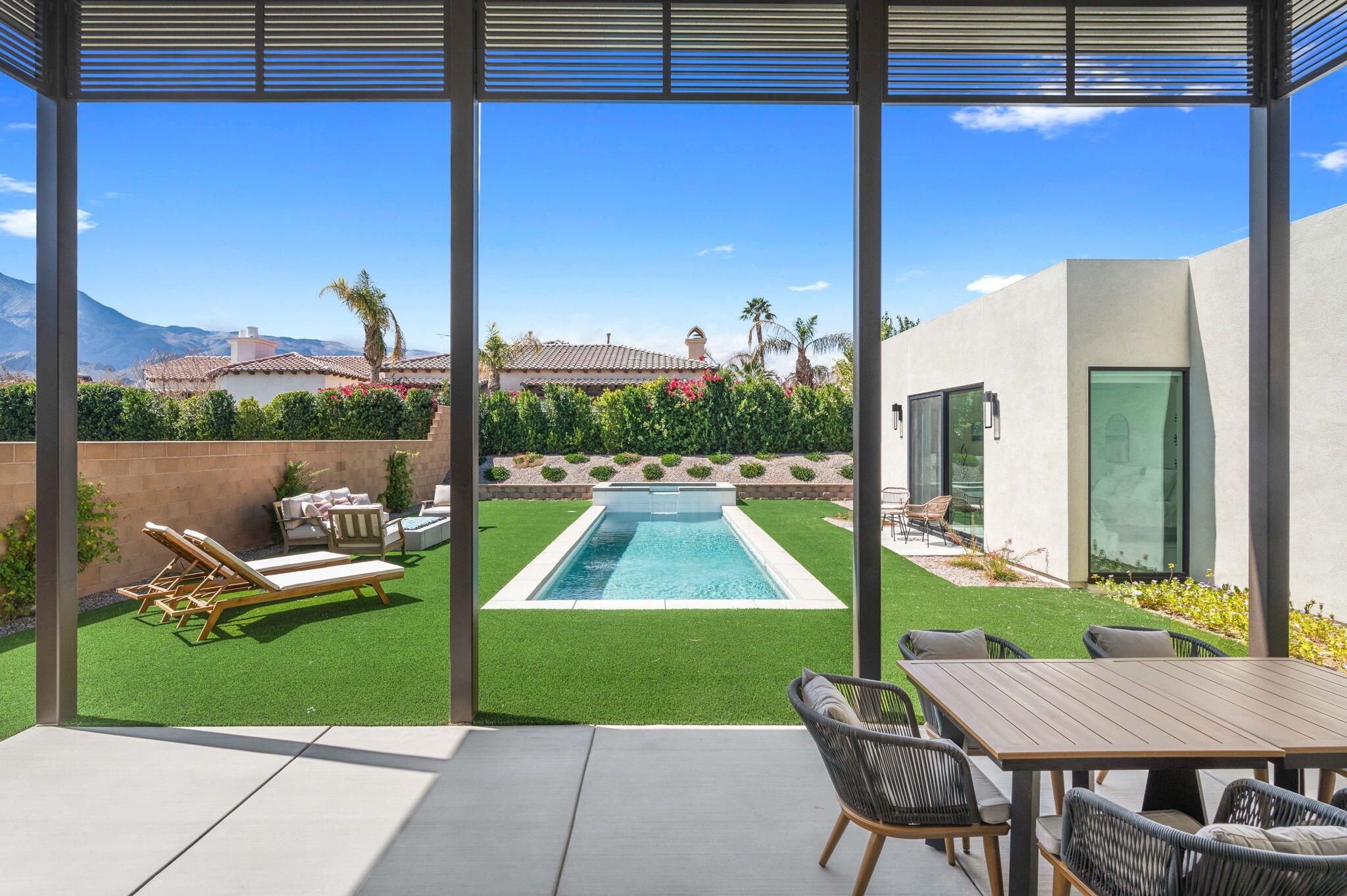 57627 Santo Thomas La Quinta, CA 92253 - Photo 30 of 37 a view of an outdoor space with seating area