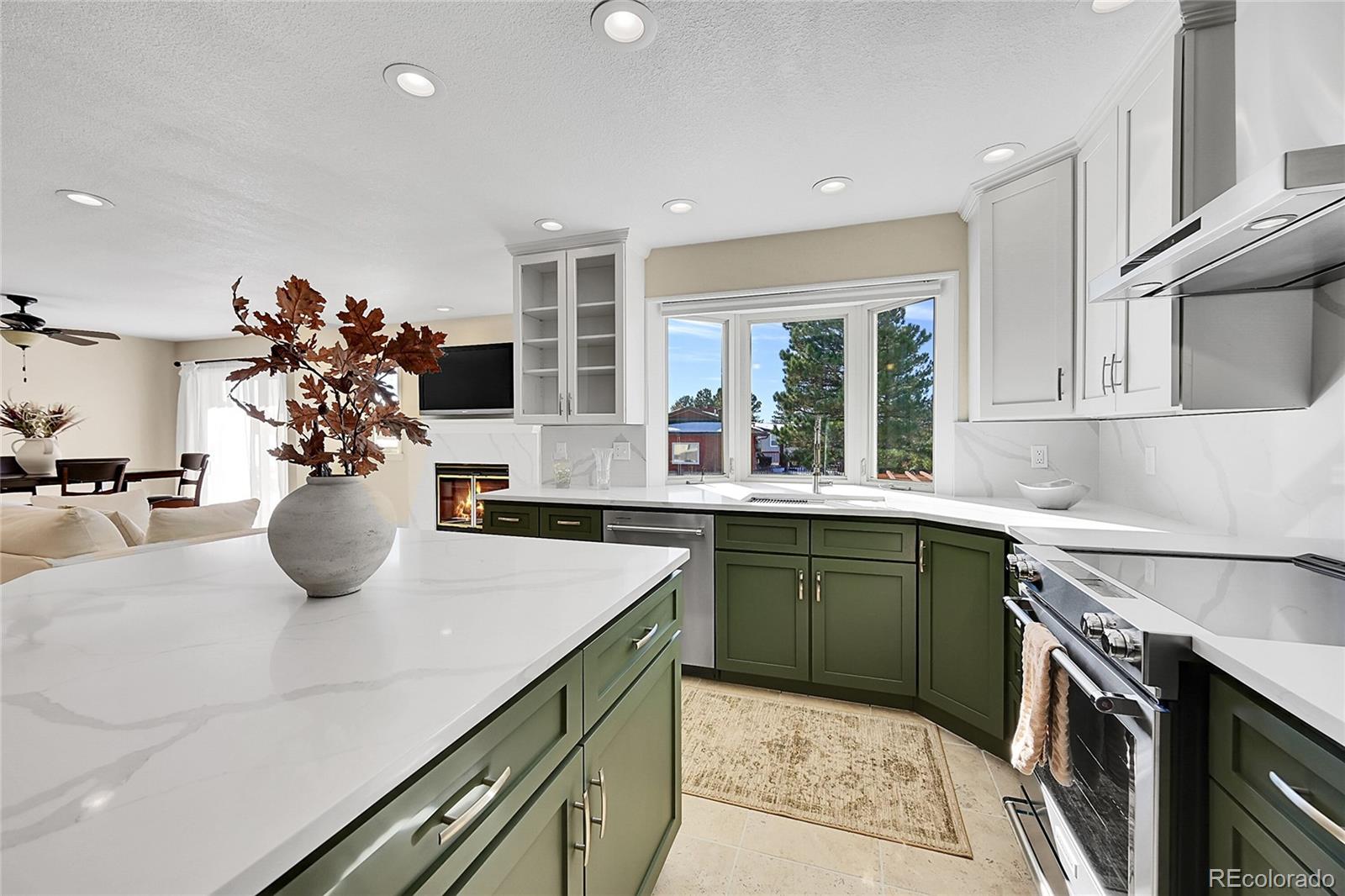 8717 Thunderbird Circle Parker, CO 80134 - Photo 16 of 50 a kitchen with sink a window and cabinets