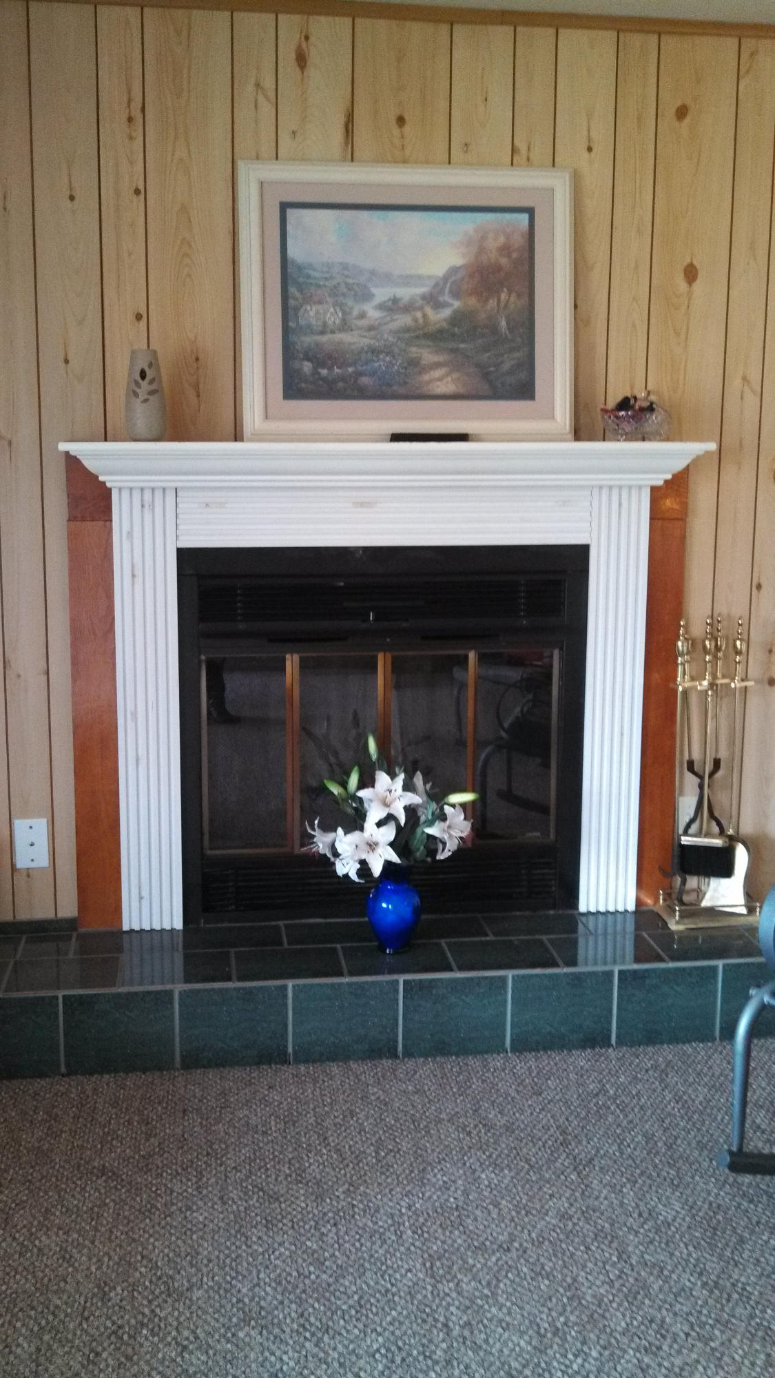 Fireplace in living room