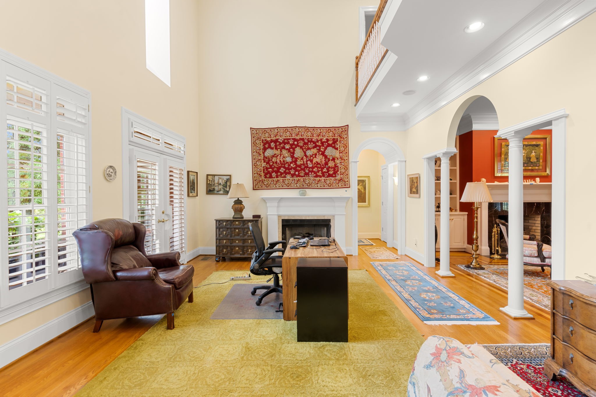 3210 Kinnard Springs Road Franklin, TN 37064 - Photo 21 of 64 a living room with furniture fireplace and rug