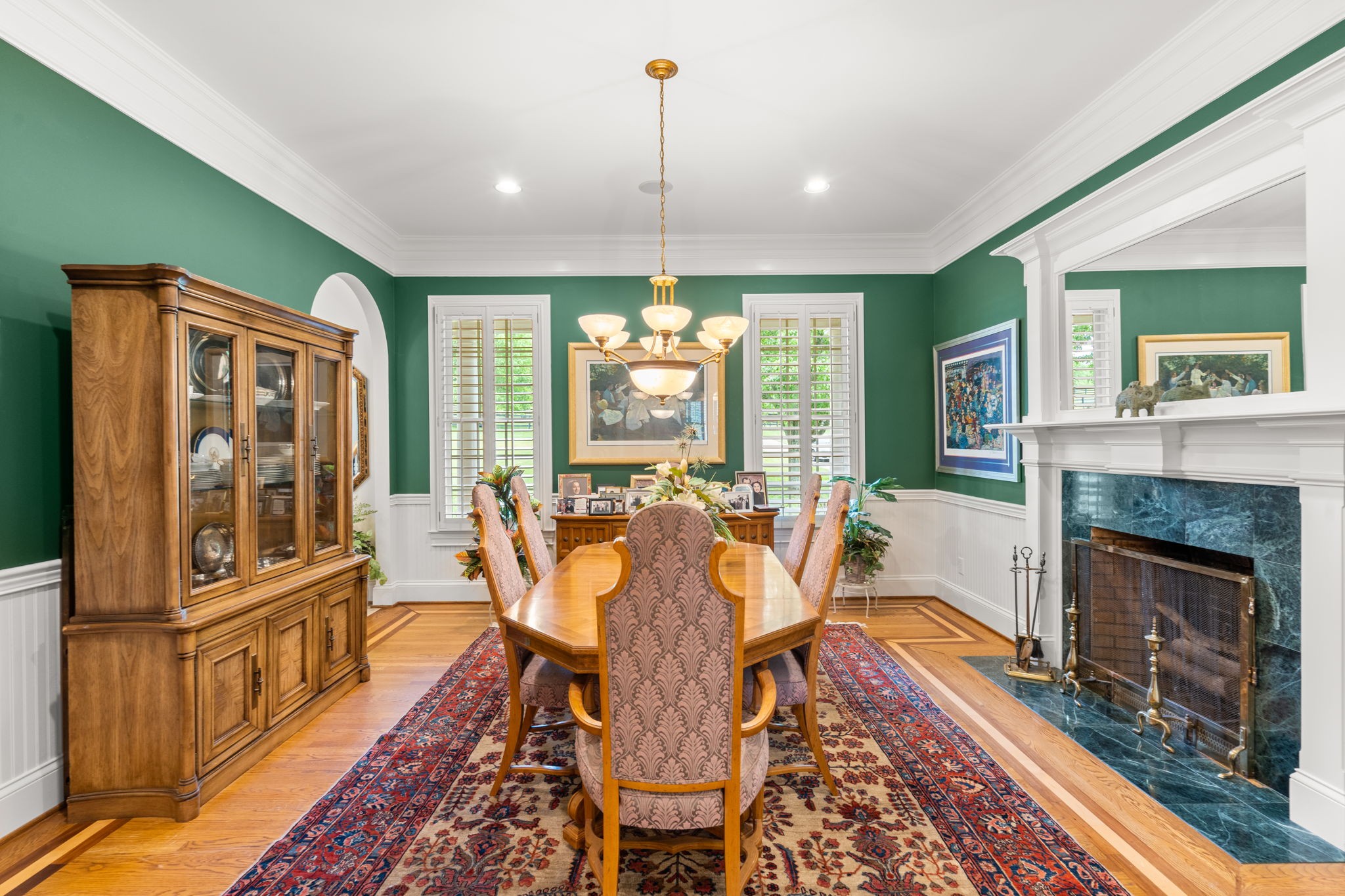 3210 Kinnard Springs Road Franklin, TN 37064 - Photo 43 of 64 a view of a dining room with furniture window and wooden floor