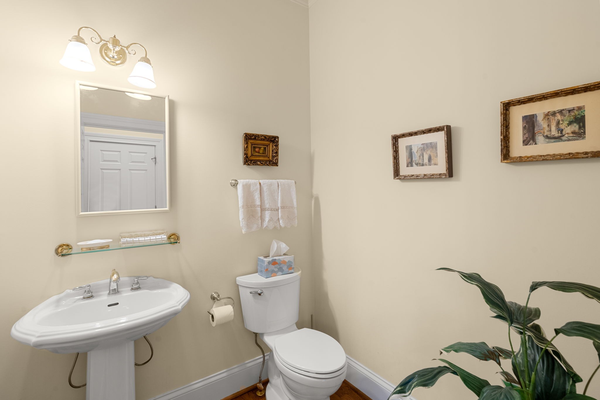 3210 Kinnard Springs Road Franklin, TN 37064 - Photo 10 of 64 a bathroom with a toilet a sink and mirror