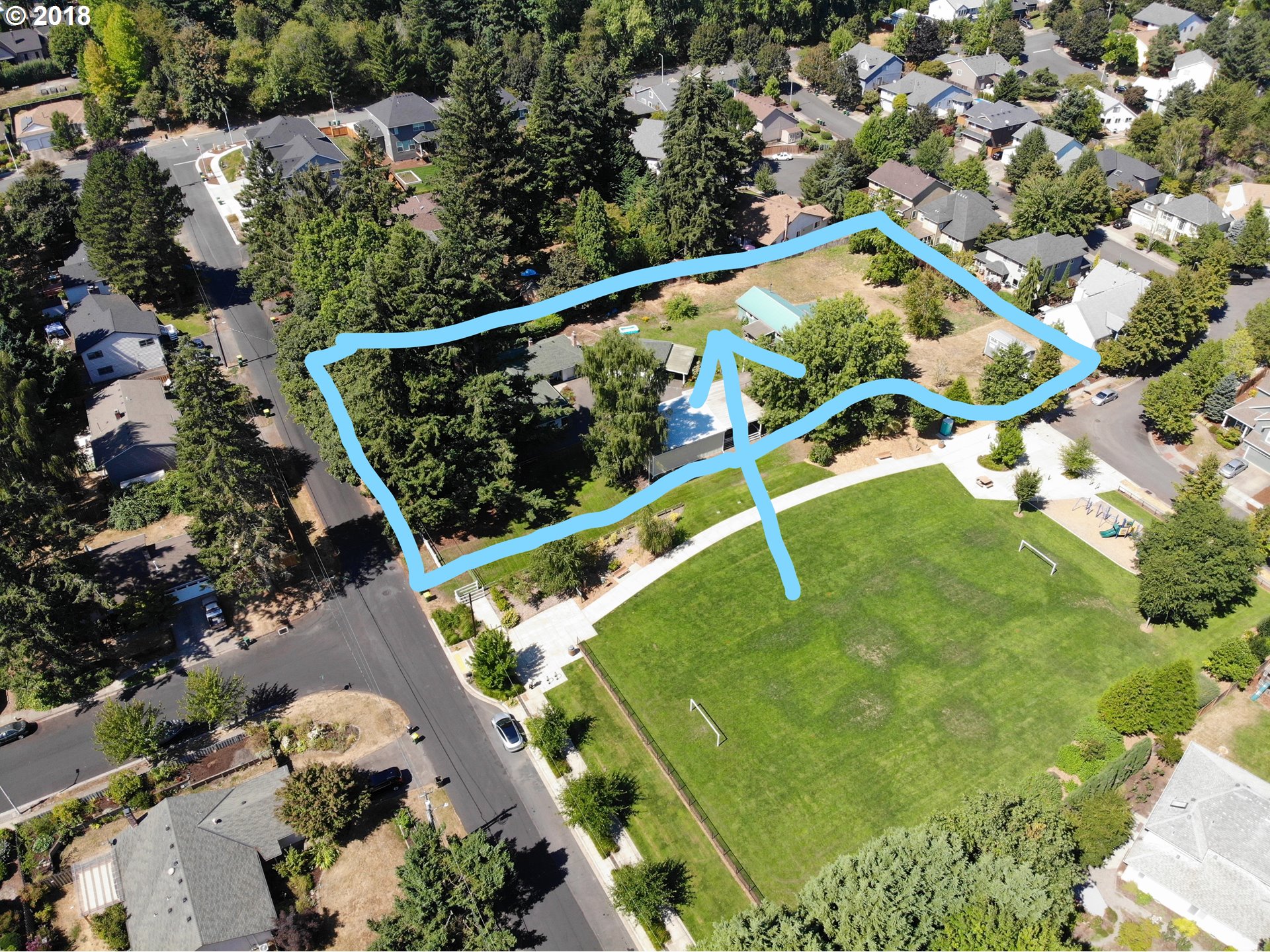 13275 Southwest Davies Road Beaverton, OR 97008 - Photo 12 of 22 an aerial view of a tennis court