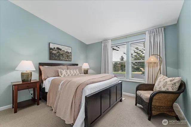 a view of a swimming pool and an ocean view