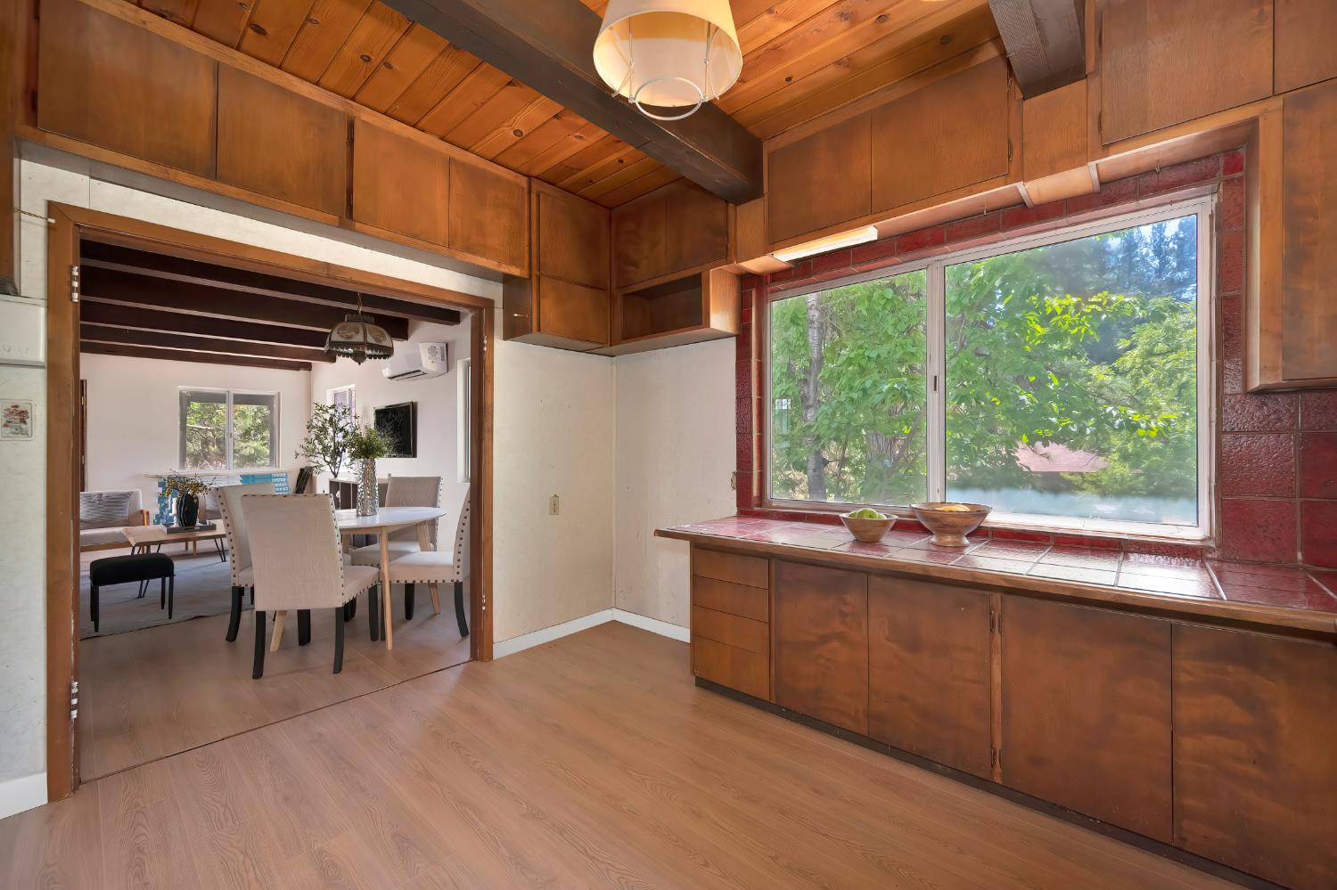 31055 Gold Run Road Gold Run, CA 95717 - Photo 19 of 35 a view of a dining room with furniture window and outside view
