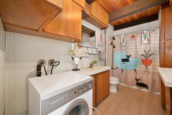 a view of storage and utility room