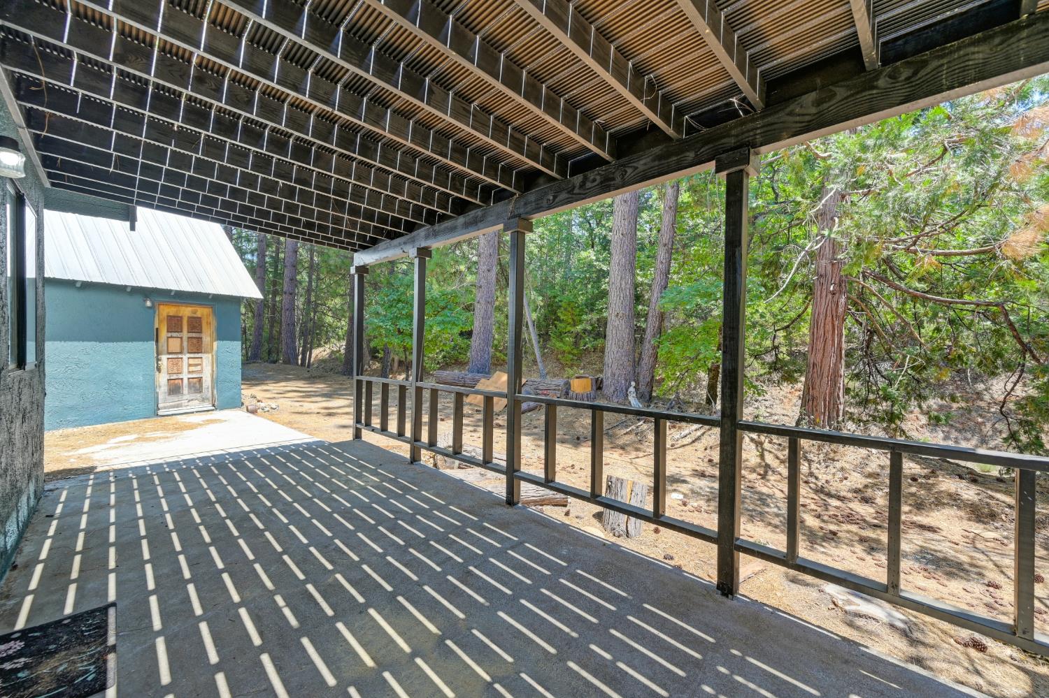 31055 Gold Run Road Gold Run, CA 95717 - Photo 9 of 35 a porch with view of outdoor space