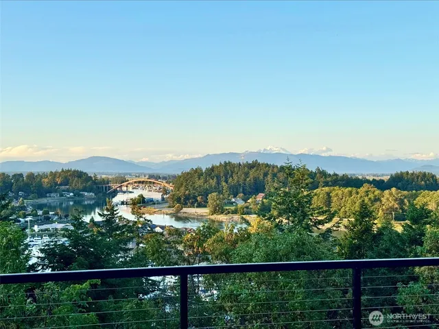 a view of a city from a balcony