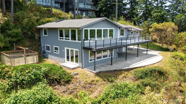 a view of a house with a patio