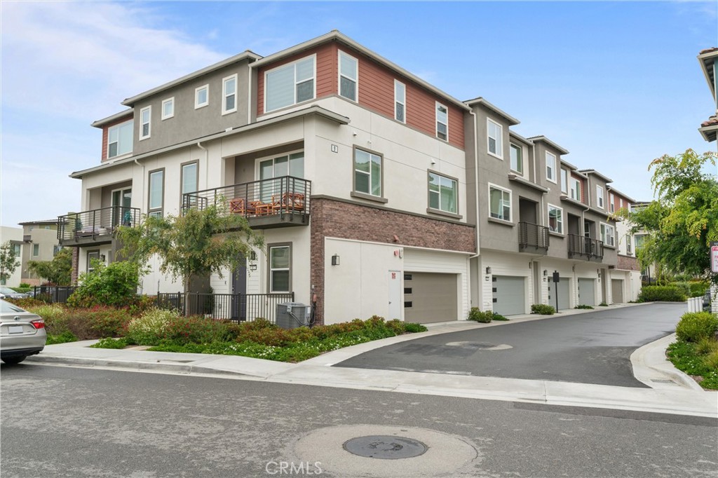 a front view of a building