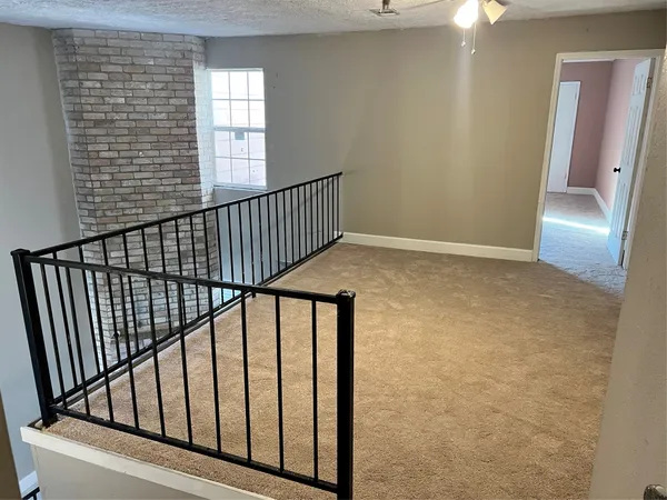 a view of a balcony