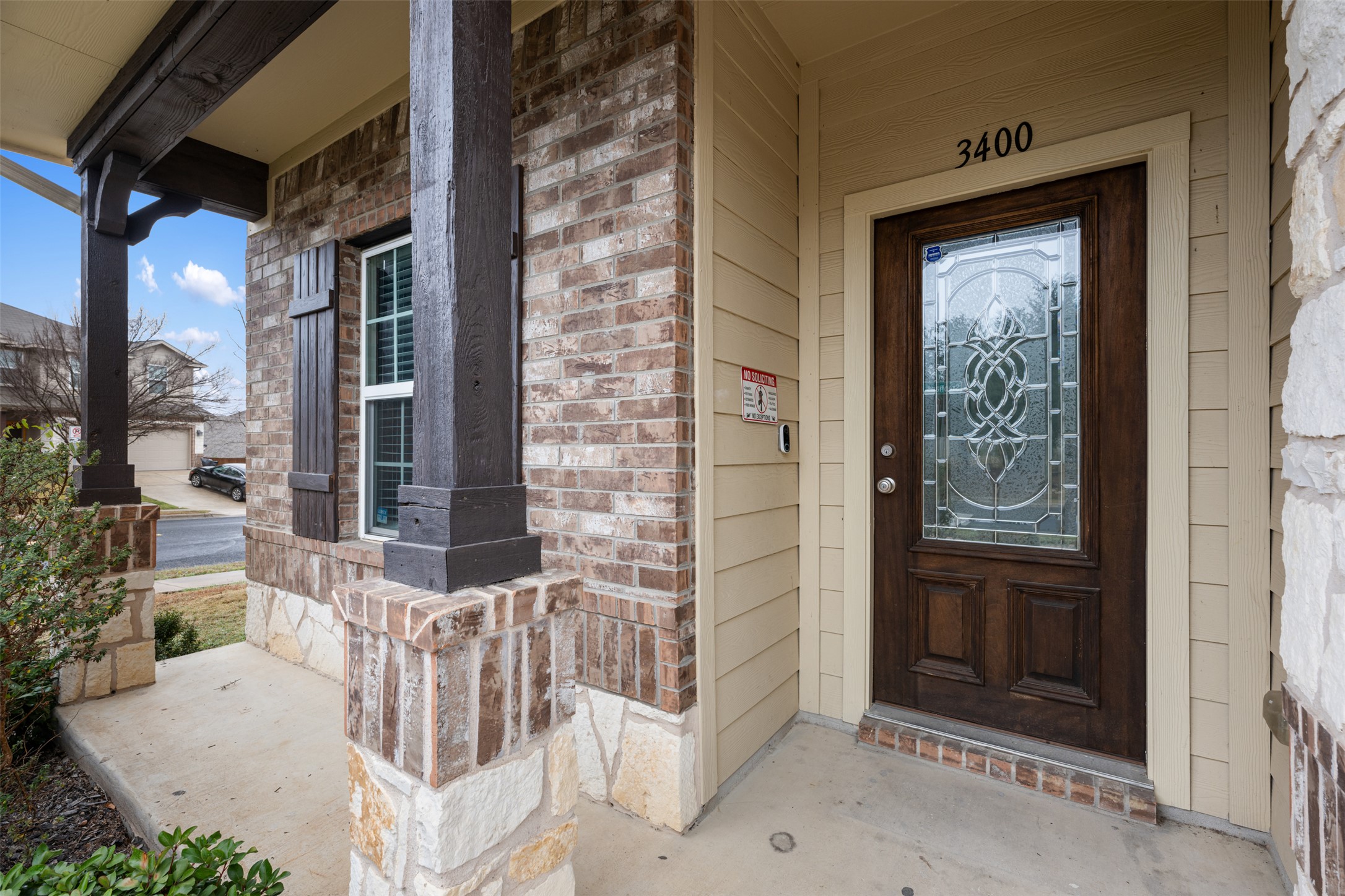 3400 Stephans Street Pflugerville, TX 78660 - Photo 4 of 40 a view of a door and chair in the balcony