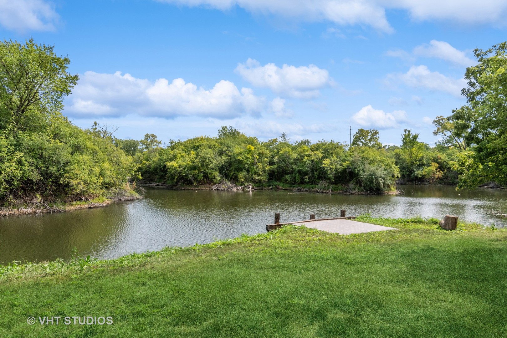 14107 Naperville Road Plainfield, IL 60544 - Photo 38 of 49 an aerial view of a house with a yard and a fountain