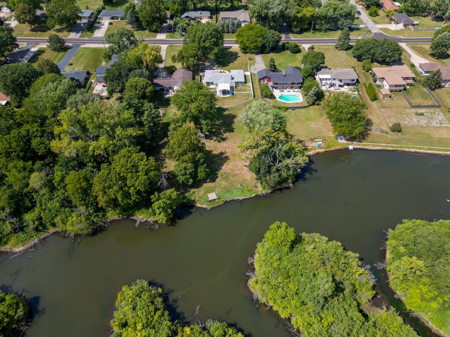 14107 Naperville Road Plainfield, IL 60544 - Photo 44 of 49 an aerial view of city and lake view