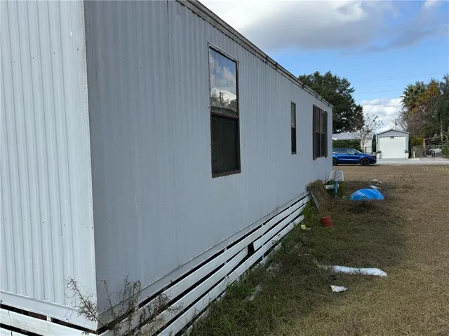 a view of a terrace with a bench