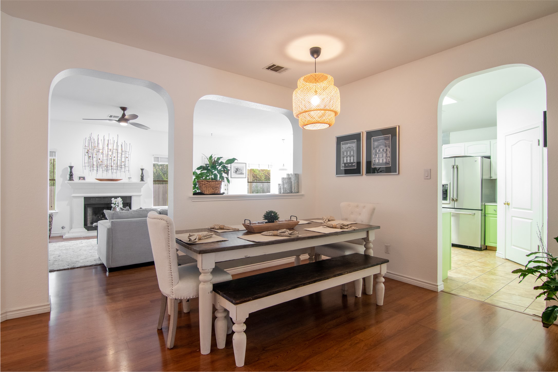 8901 Copano Drive Austin, TX 78749 - Photo 3 of 29 The open formal dining area integrates seamlessly with the home’s layout and can also function as a home office or cozy reading nook.