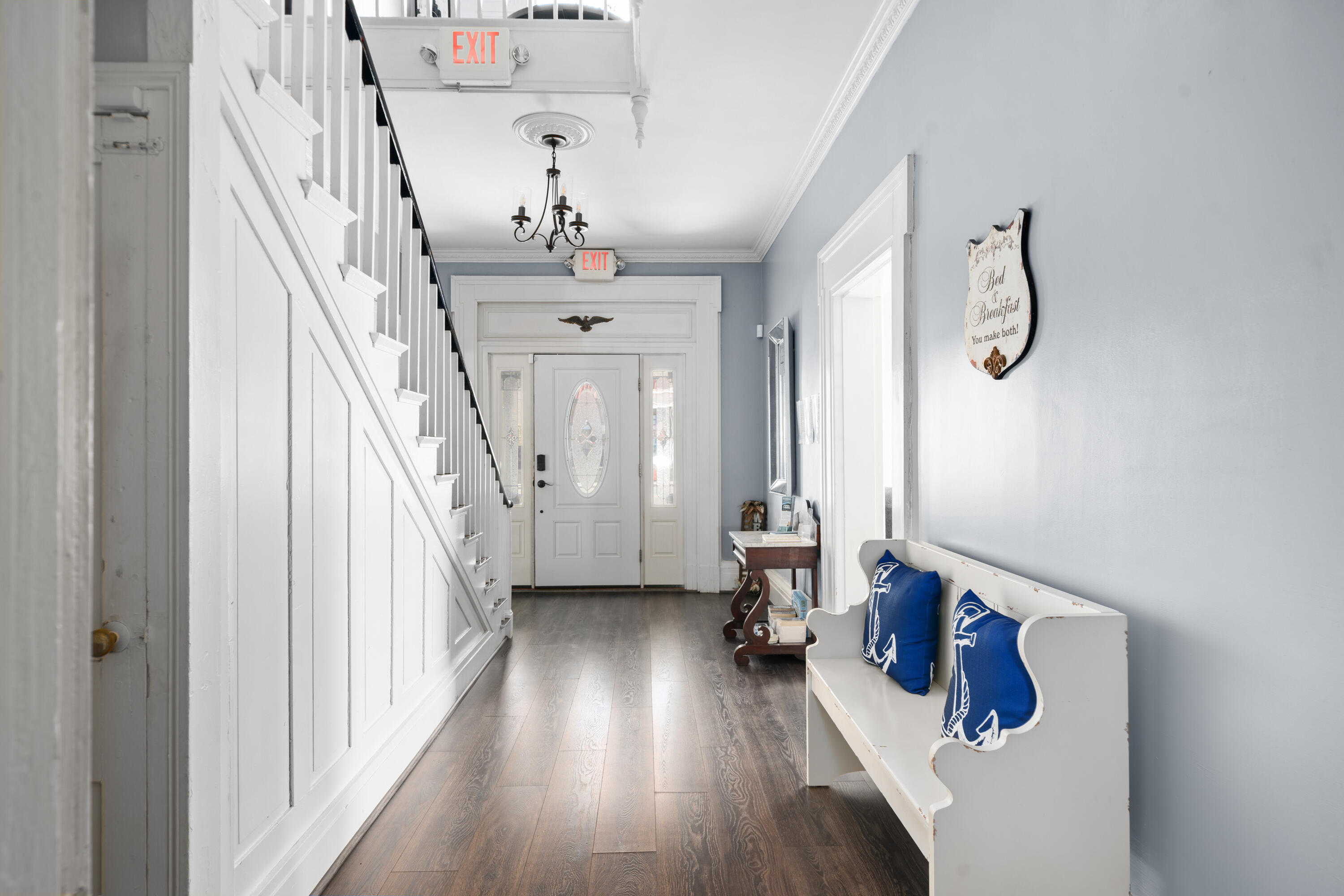 19391 Main Street Buchanan, VA 24066 - Photo 23 of 34 a view of entryway and hall with wooden floor