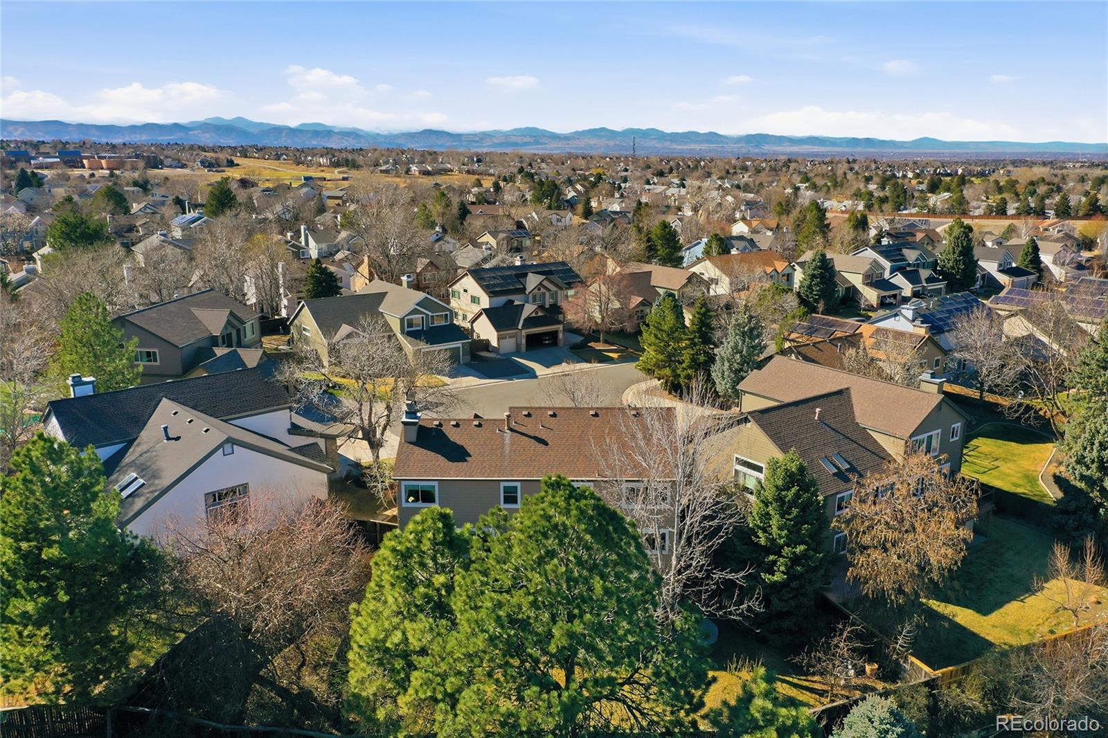 9264 Madras Court Highlands Ranch, CO 80130 - Photo 40 of 50 an aerial view of multiple house