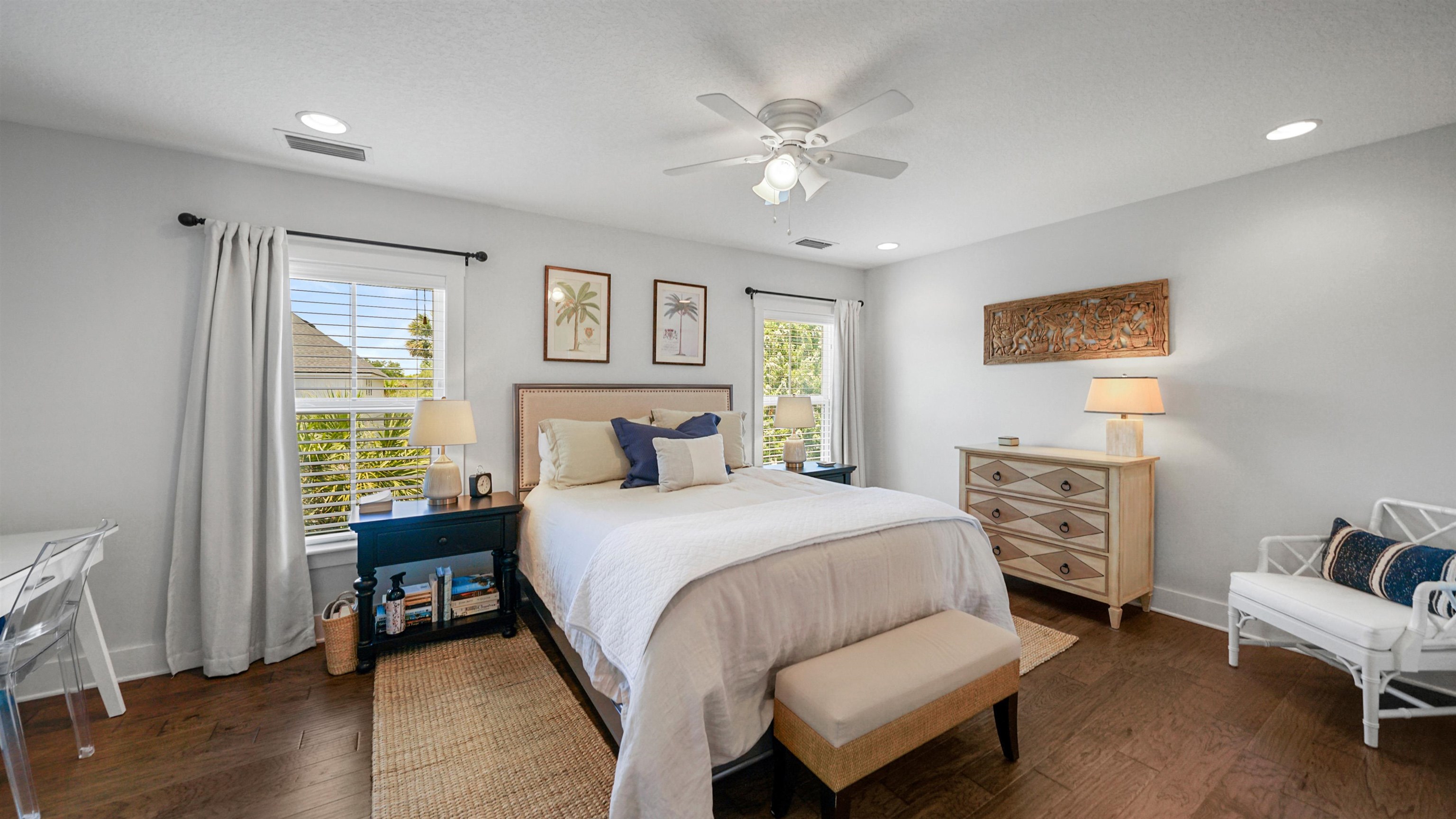 304 Ribault Street St. Augustine, FL 32080 - Photo 29 of 69 a bedroom with a bed a couch and dresser