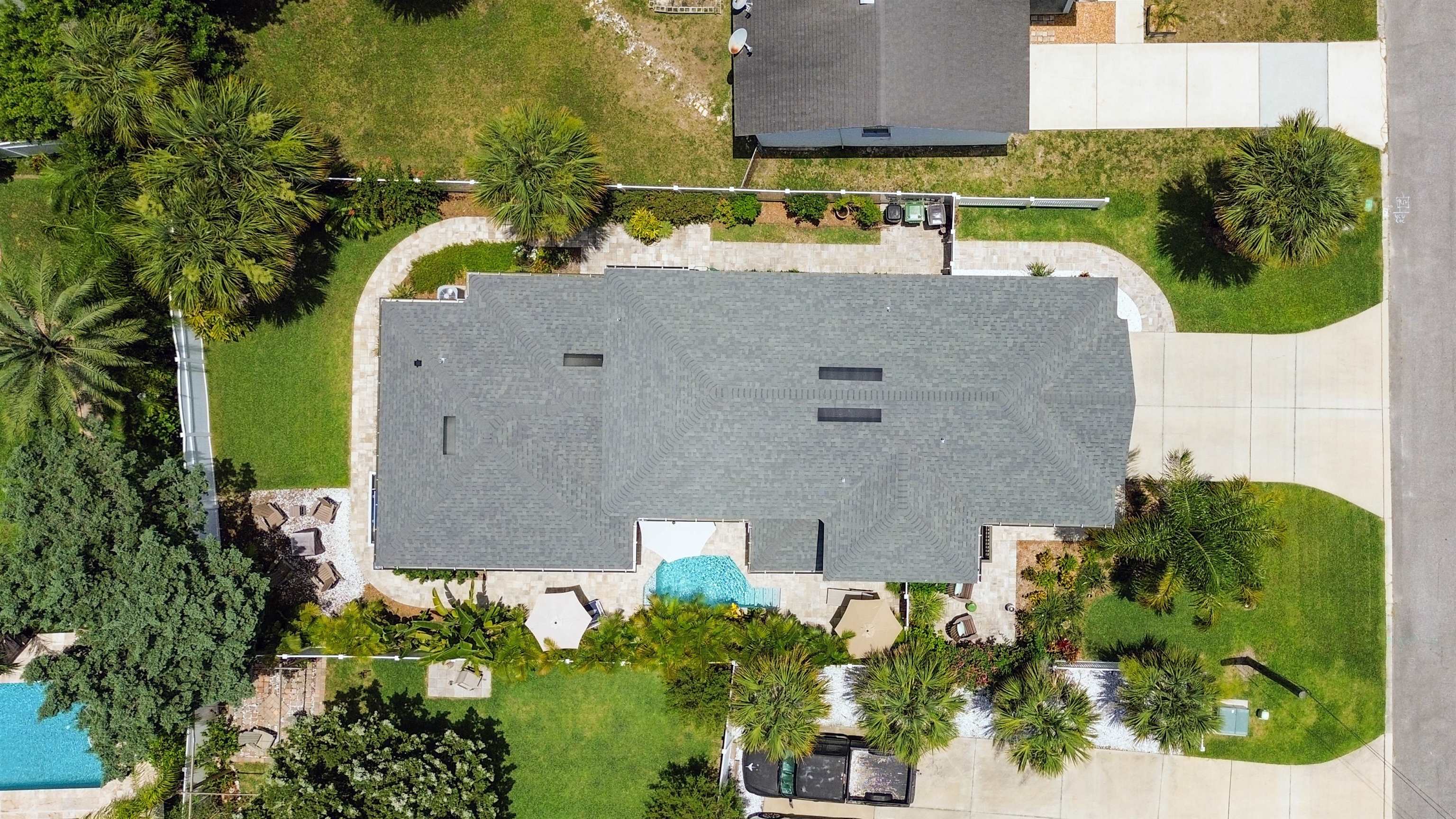 304 Ribault Street St. Augustine, FL 32080 - Photo 55 of 69 an aerial view of residential house with outdoor space and swimming pool