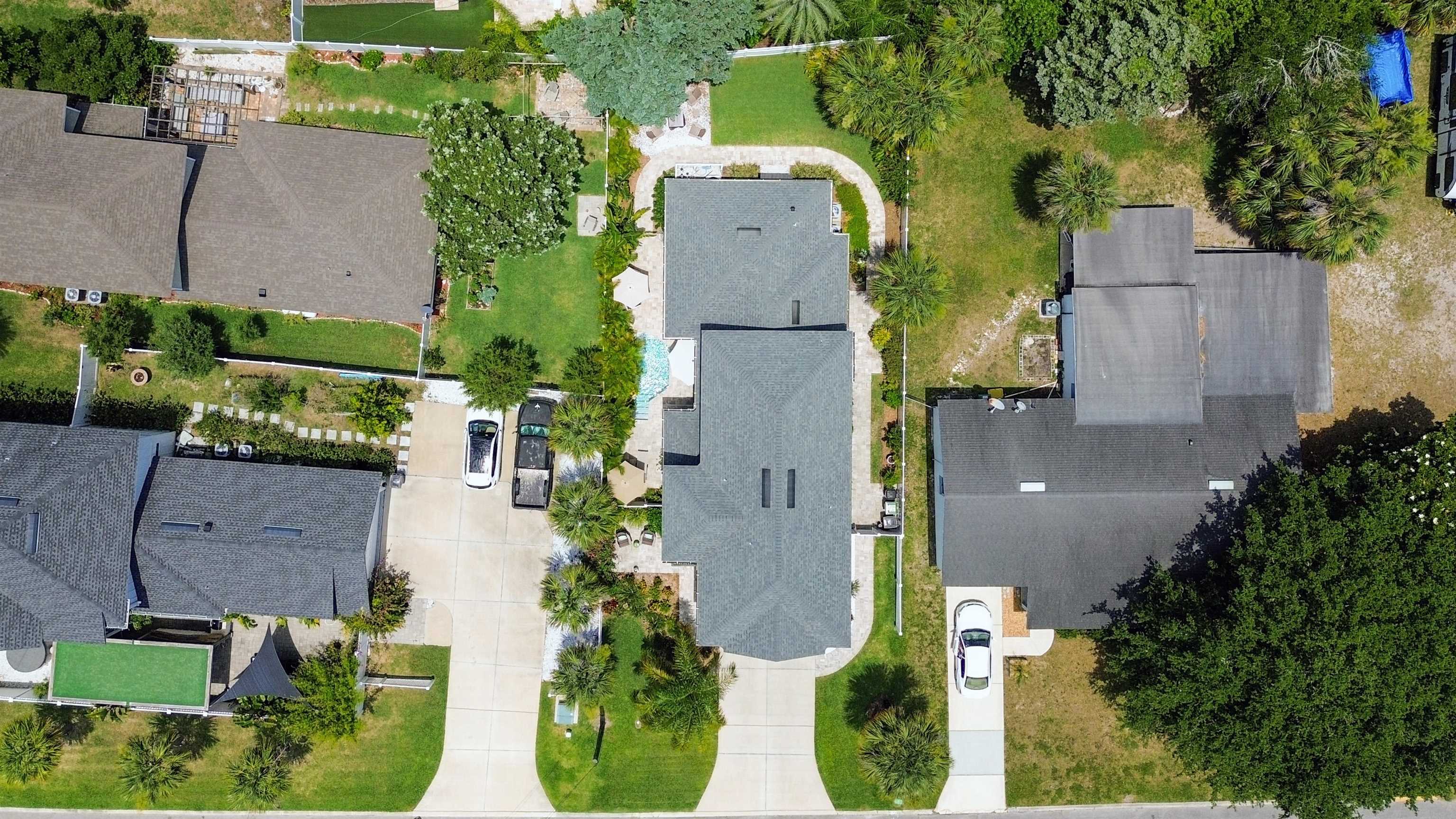 304 Ribault Street St. Augustine, FL 32080 - Photo 63 of 69 an aerial view of a house with outdoor space and a lake view