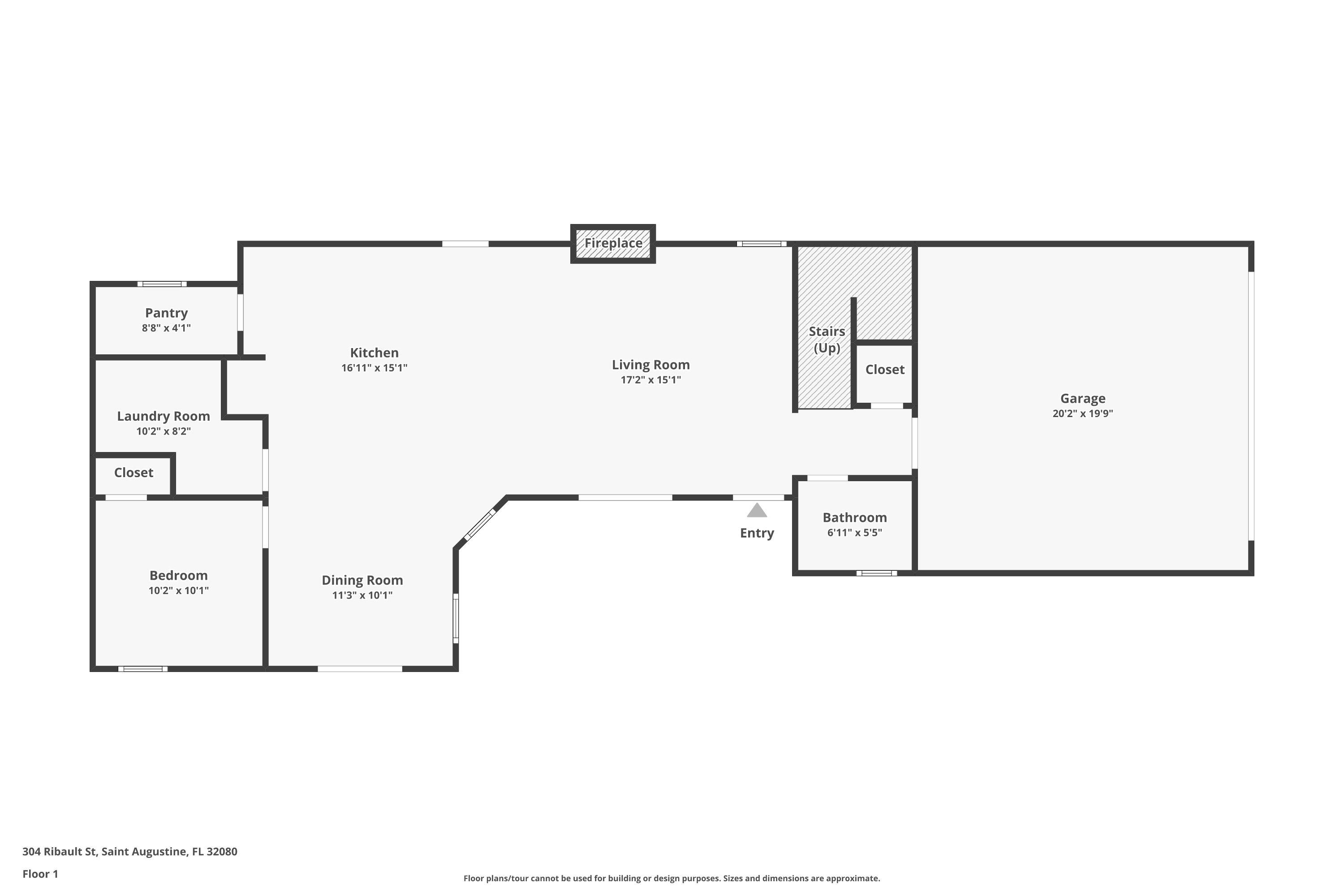 304 Ribault Street St. Augustine, FL 32080 - Photo 66 of 69 a picture of a floor plan