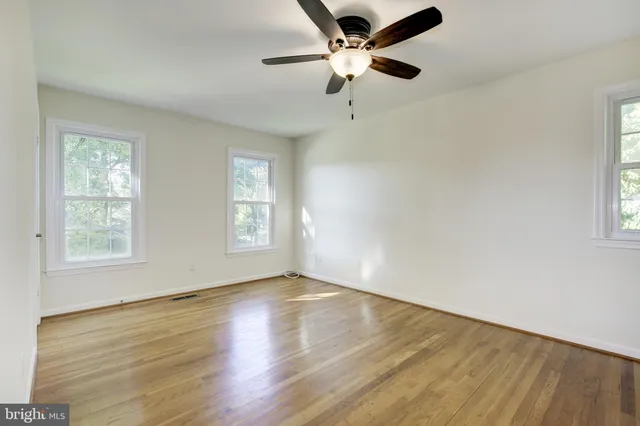 a view of small space with racks on the wall